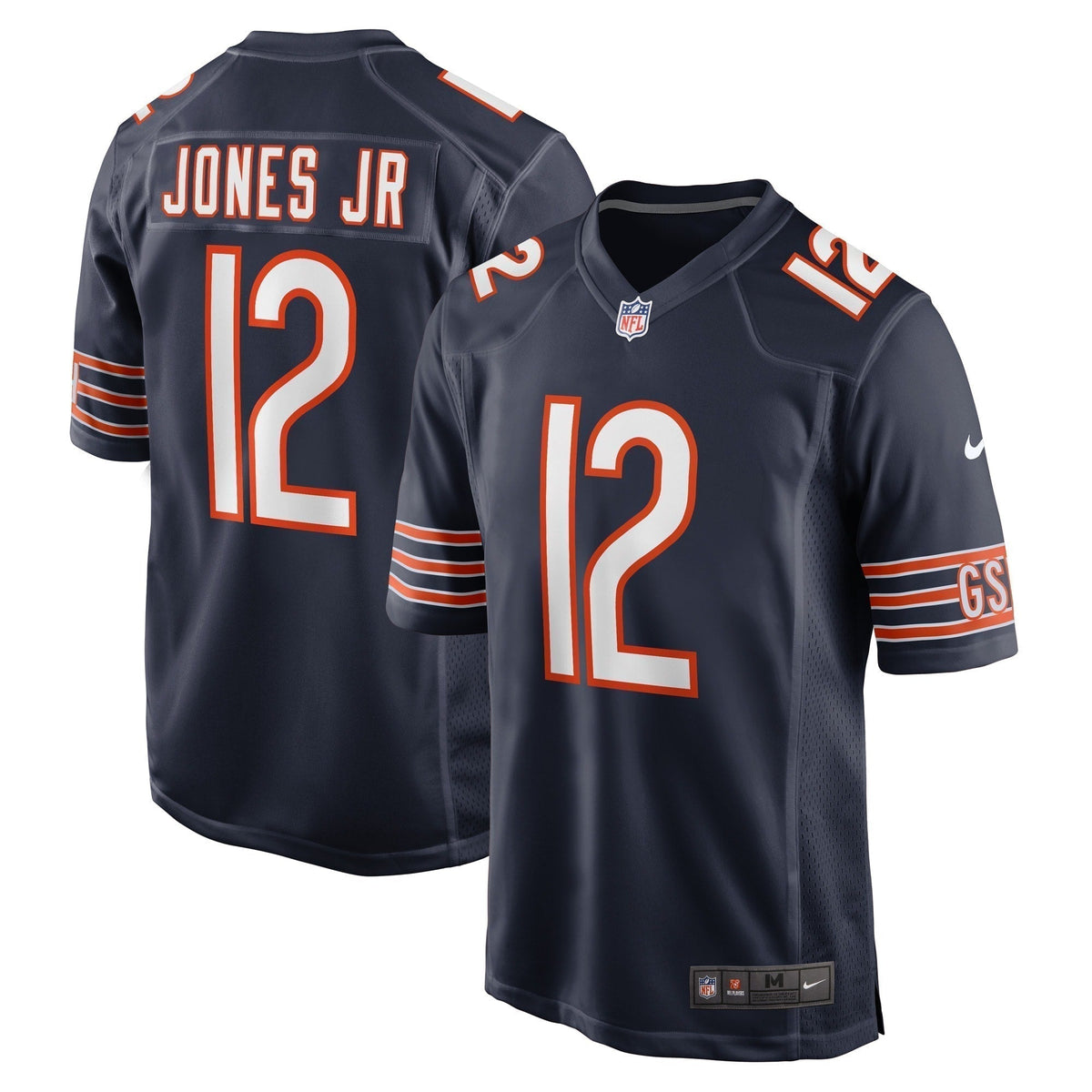 Velus Jones Jr. Chicago Bears Nike Game   Jersey - Navy