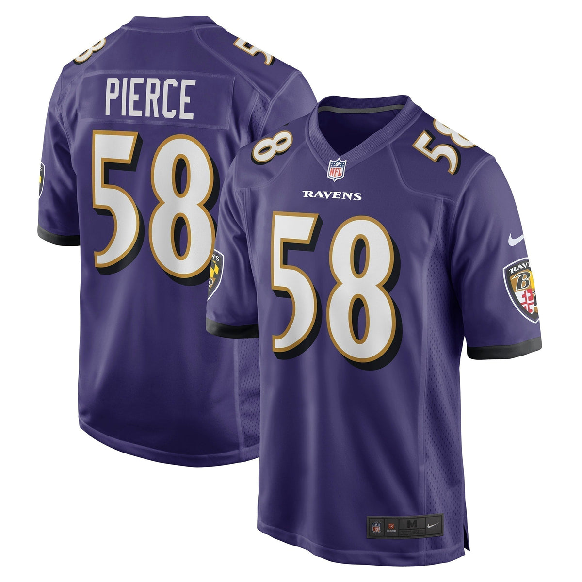Michael Pierce Baltimore Ravens Nike   Game Jersey - Purple