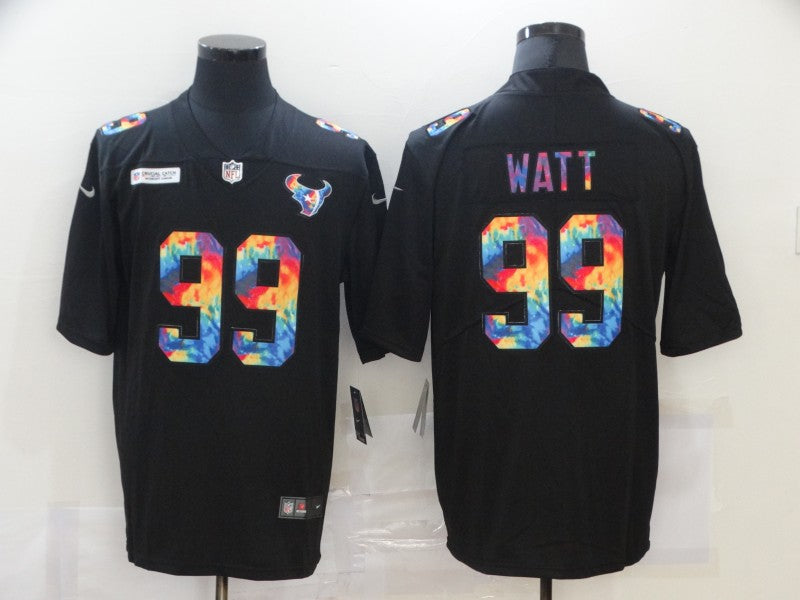 Men's Houston Texans #99 J.J. Watt Black Game Player Jersey1