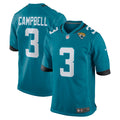 Tyson Campbell Jacksonville Jaguars Nike Team Game Jersey -  Teal