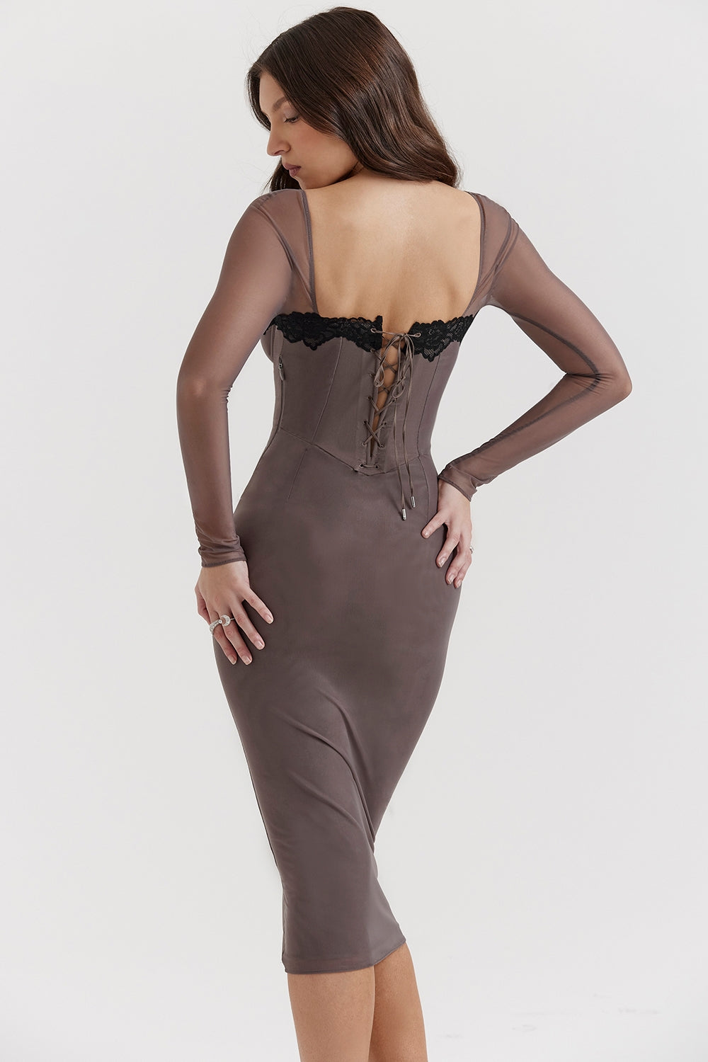 smoke corset dress