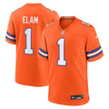 Jason Elam Denver Broncos Nike Mile High Collection 1977 Throwback Retired   Game Jersey - Orange