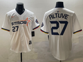 Men's Houston Astros Jose Altuve #27 White 2025 City Connect Limited Player Jersey