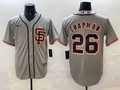 Men's San Francisco Giants Matt Chapman #26 Gray Replica Player Jersey