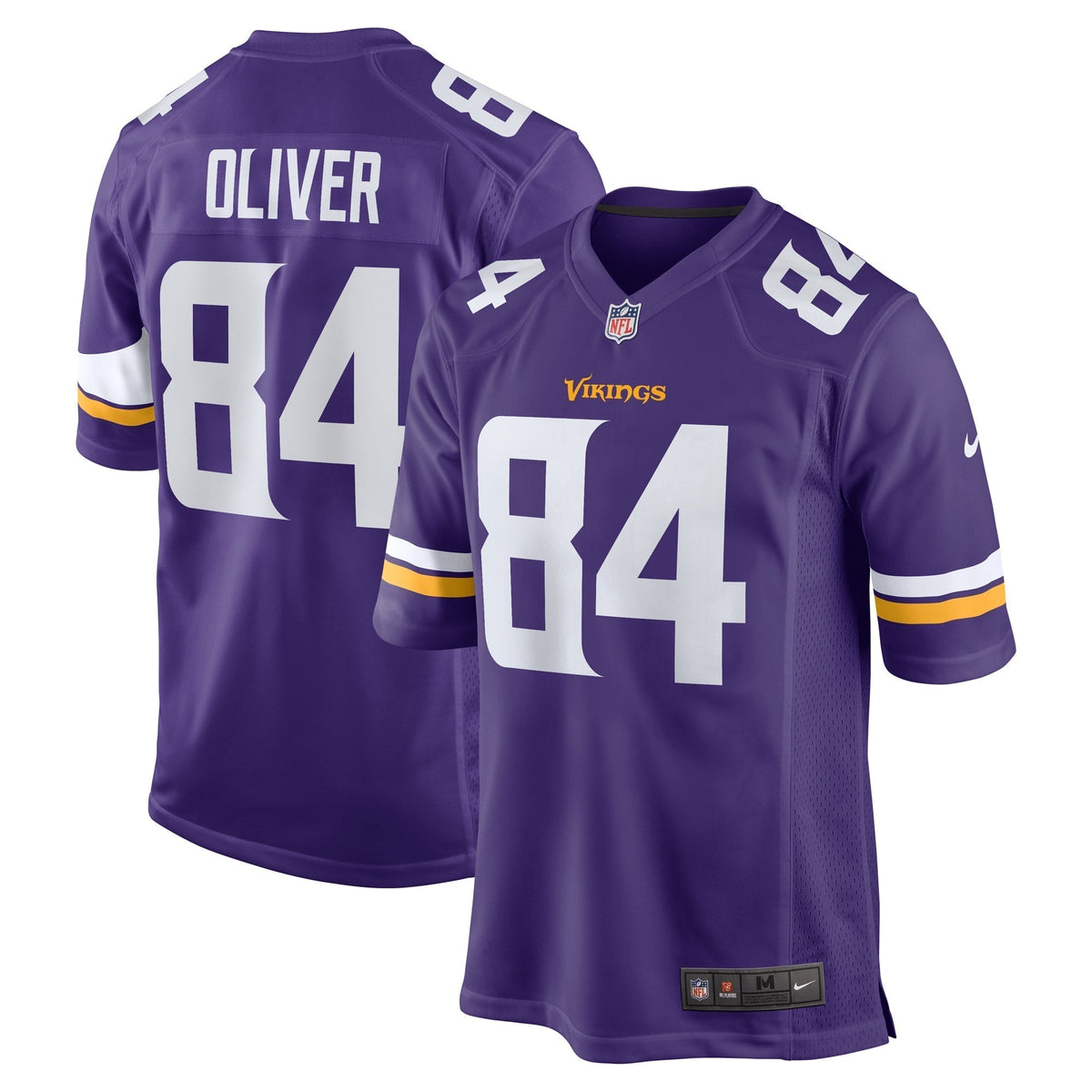 Josh Oliver Minnesota Vikings Nike Game   Jersey - Purple
