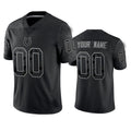 Custom1 Indianapolis Colts Active Player Black Reflective Limited Stitched Football Jersey1
