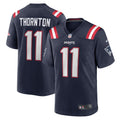 Tyquan Thornton New England Patriots Nike Game   Jersey - Navy