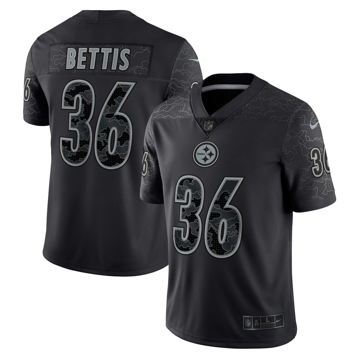Jerome Bettis Pittsburgh Steelers Nike Retired   RFLCTV Limited Jersey - Black