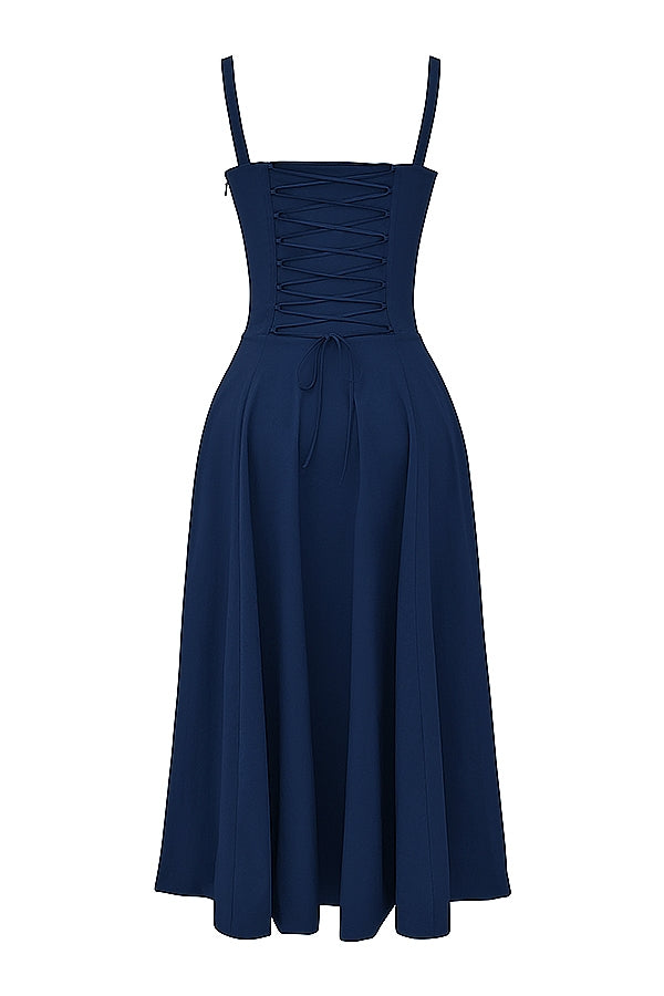 french navy bustier sundress
