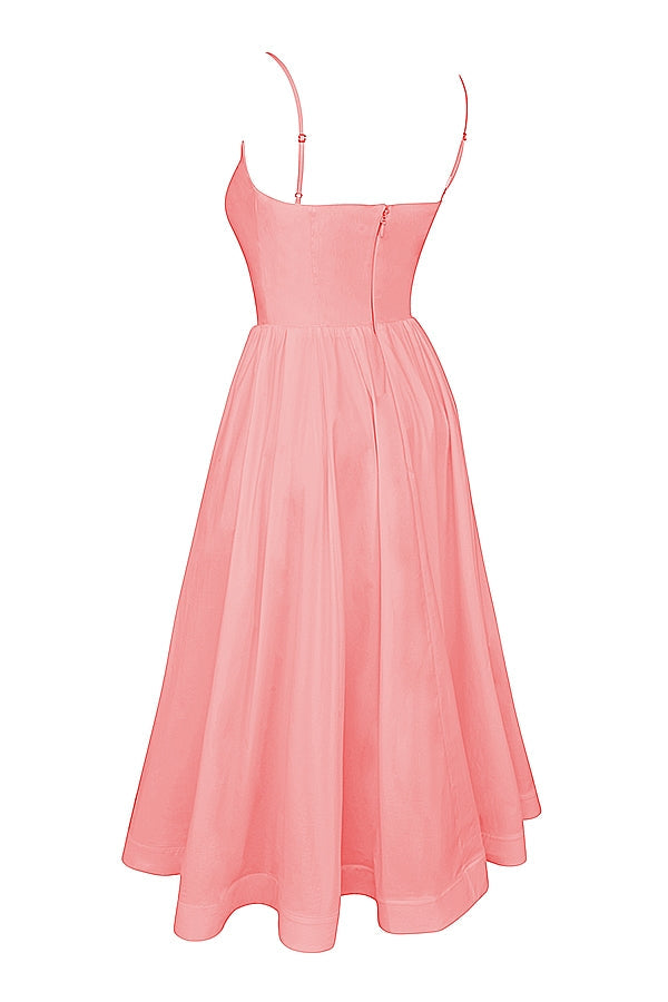 apricot corset sundress