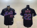 Men's New York Mets Juan Soto #22 Black Alternate Limited Player Jersey