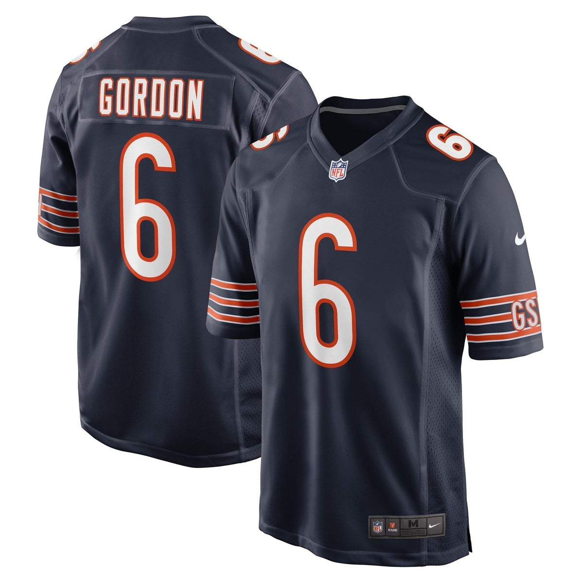 Kyler Gordon Chicago Bears Nike Game   Jersey - Navy