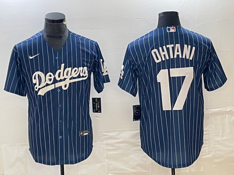 Men's Los Angeles Dodgers Shohei Ohtani #17 Royal Replica Player Jersey1