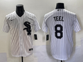Men's Chicago White Sox Kyle Teel #8 White Replica Player Jersey