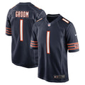 Number 1 Groom Chicago Bears Nike Game Jersey - Navy