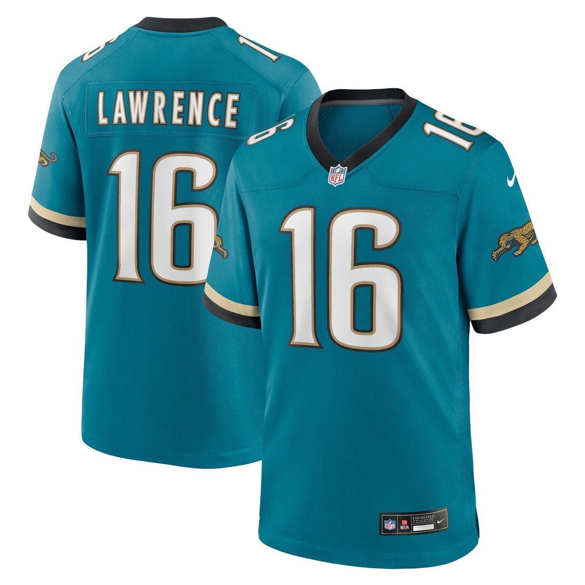 Trevor Lawrence Jacksonville Jaguars Nike Prowler Throwback   Game Jersey - Teal
