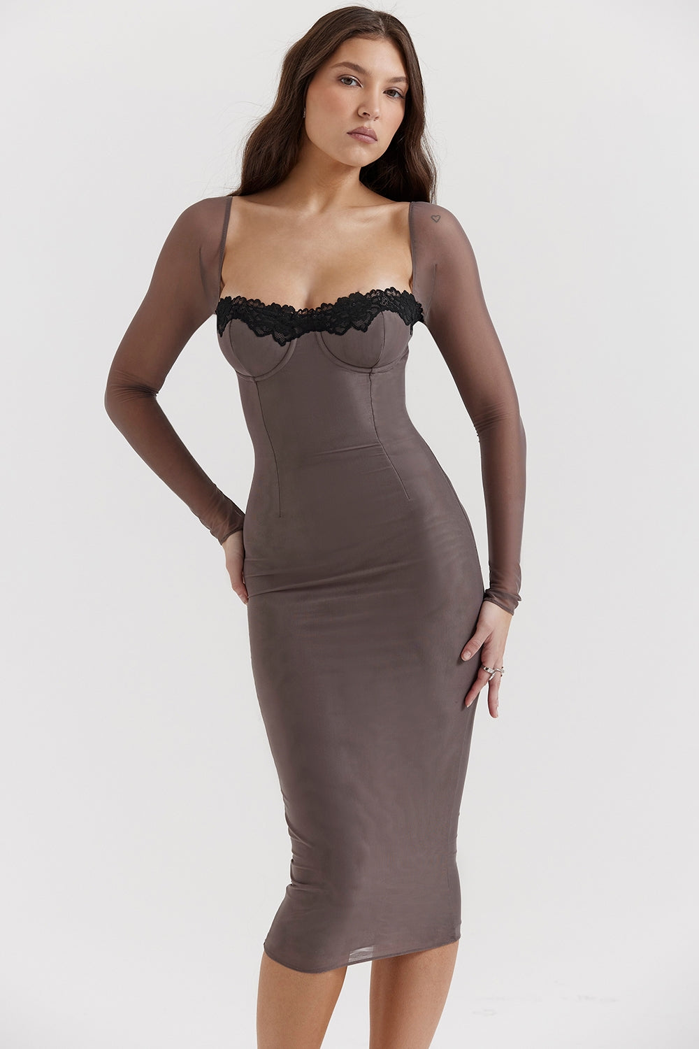 smoke corset dress