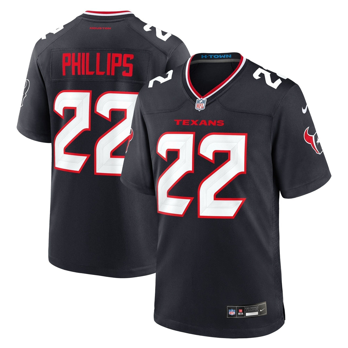 Jacob Phillips Houston Texans Nike Game Jersey -  Navy