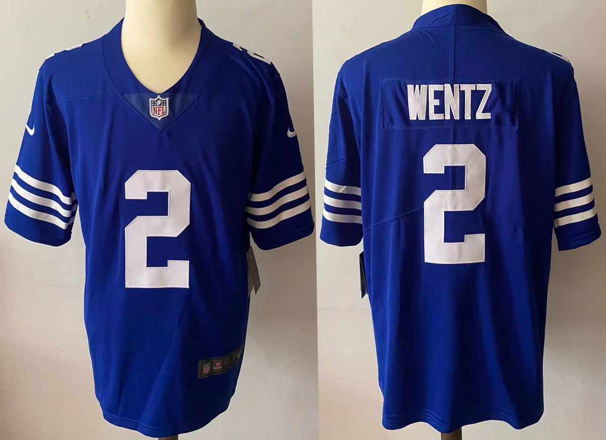 Men's Indianapolis Colts Carson Wentz #2 Blue Game Player Jersey1