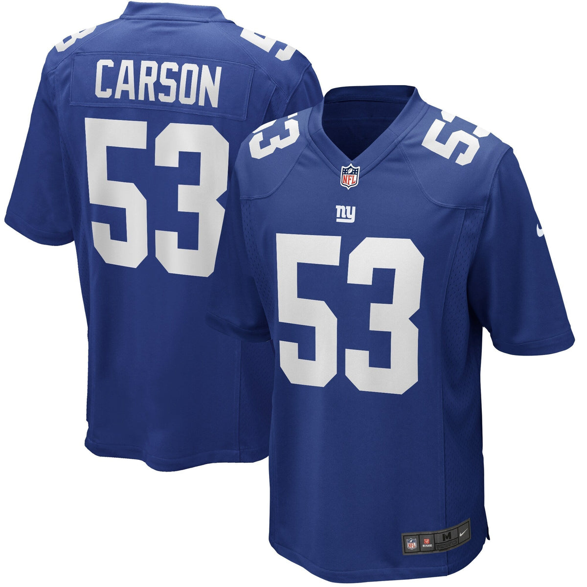 Harry Carson New York Giants Nike Game Retired   Jersey - Royal