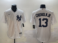 Men's New York Yankees Jazz Chisholm Jr. #13 White Home Limited Player Jersey