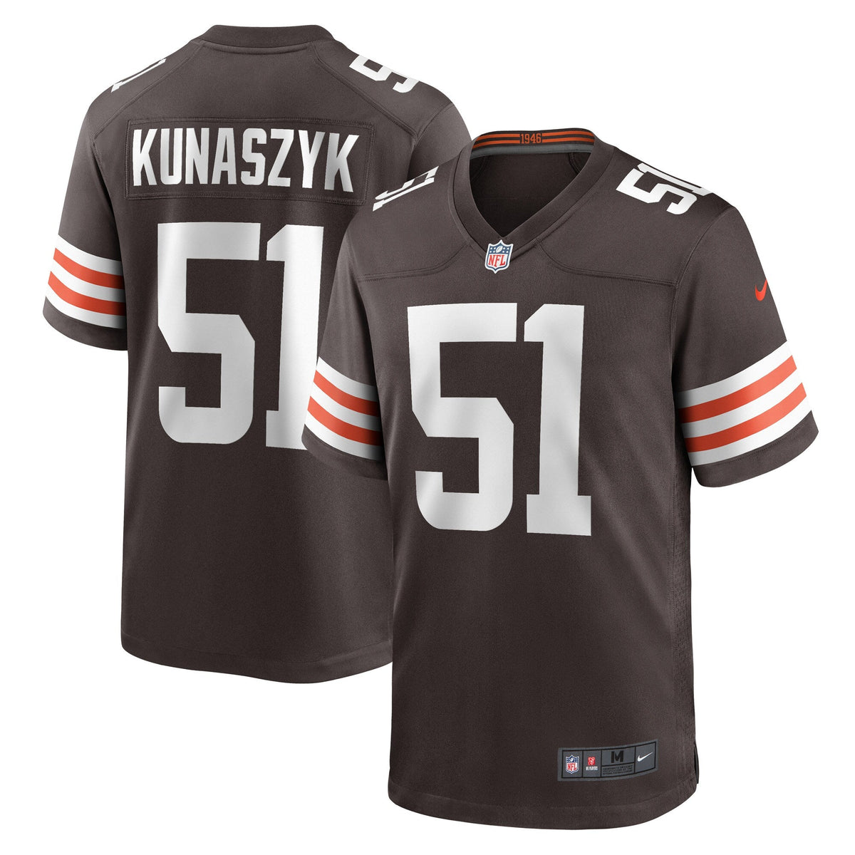 Jordan Kunaszyk Cleveland Browns Nike Game   Jersey - Brown