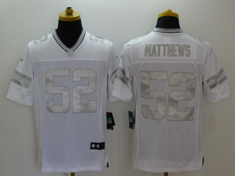 Men's Green Bay Packers Clay Matthews #52 White Game Jersey1