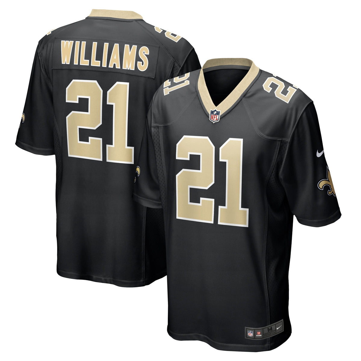 Jamaal Williams New Orleans Saints Nike Game   Jersey - Black