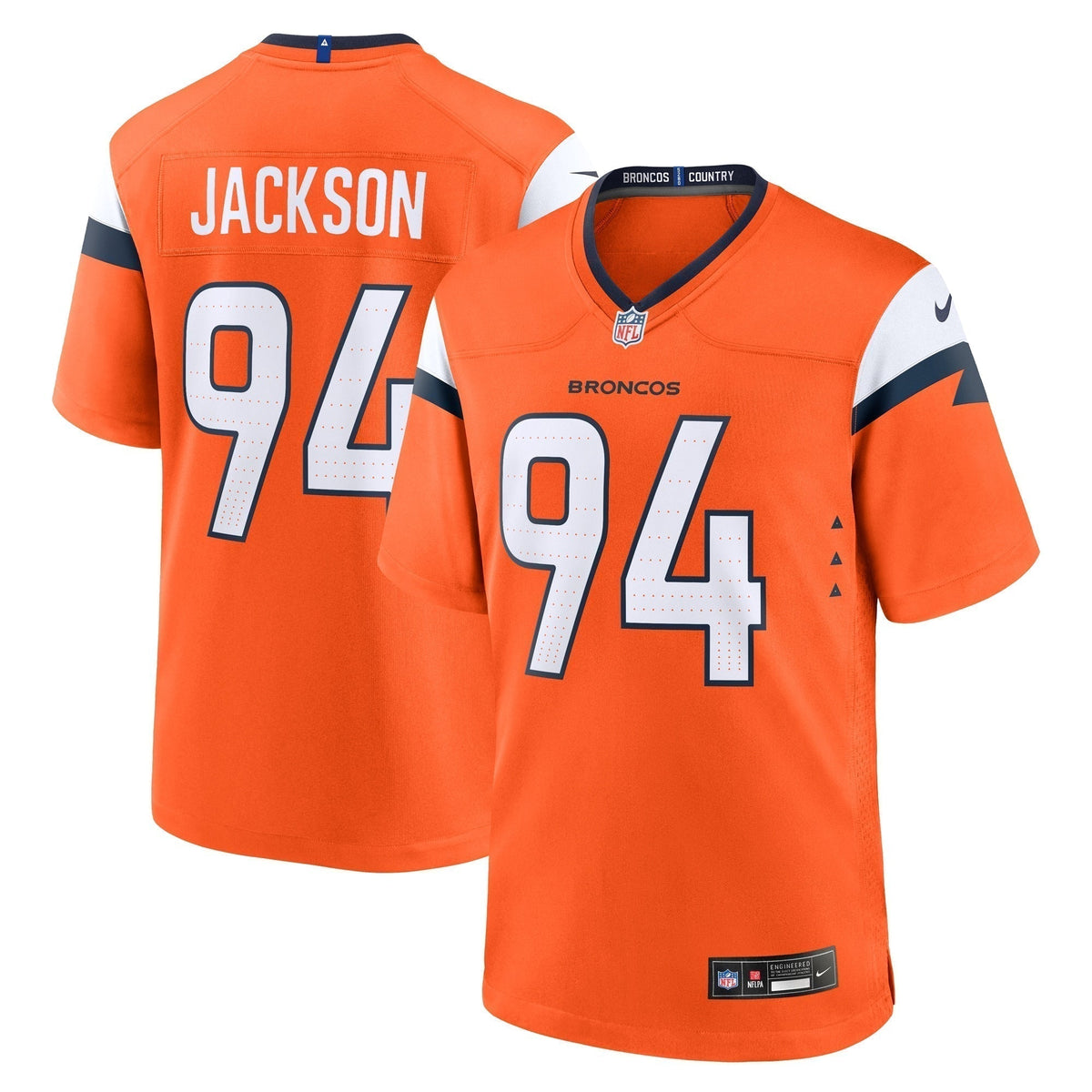 Jordan Jackson Denver Broncos Nike Team Game Jersey -  Orange